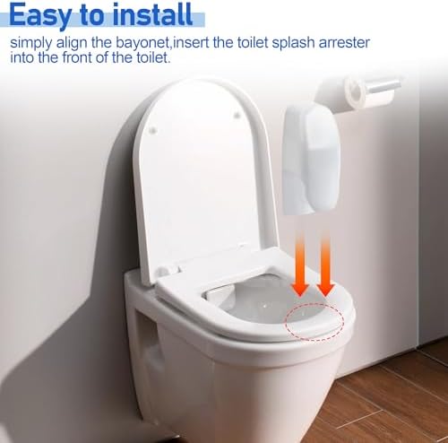 Toilet Splash Guard for Directs Urine Home Care Disability Elevated Training,Portable Restroom Pee Guard for Prevents Kids and Adult from Peeing Splash,Fits Most Toilet Seats