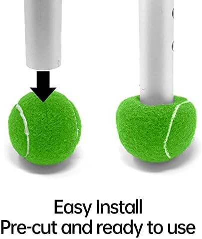 Magicorange 12 PCS Precut Walker Tennis Balls for Walker/Furniture Legs Floor Protection, Heavy Duty Long Lasting Felt Pad Glide Coverings (Grey)