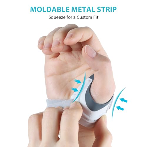 KD Thumb Brace: CMC Thumb Brace for Osteoarthritis CMC Joint Arthritis Pain, Thumb Splint Stabilizer with Thumb Sleeve, Flexible (Small, Left Hand)