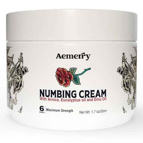Tattoo Numbing CreamMaximum Strength: Numbing Cream for Tattoos, Extra Strength Numbing Cream - Up to 6 Hours Numbness for Multi-Purpose Use (White)