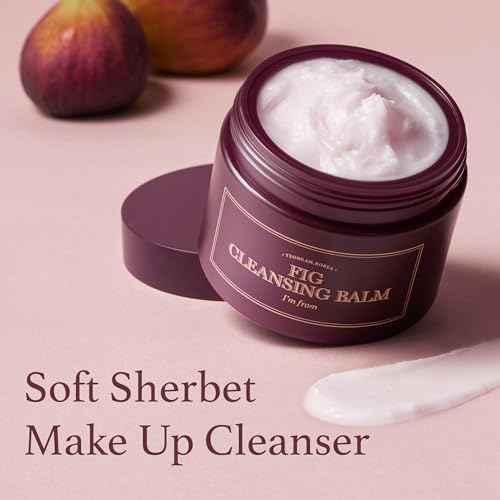 I'm from Fig Cleansing balm, korean makeup remover, vegan, Easy to rinse off, Fig oil water 7.8% with Peptide and Amino Acid, Makeup Meltaway, makeup melting balm to oil, 100ml