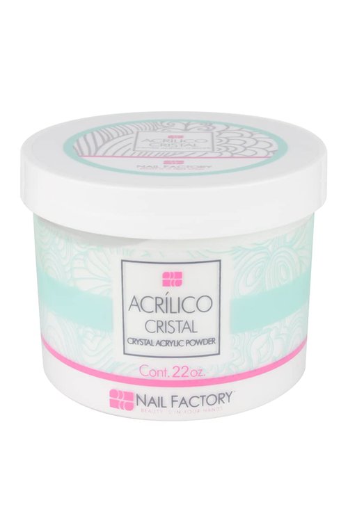 NAIL FACTORY - PROFESSIONAL GRADE CLEAR ACRYLIC POWDER 22 OZ, Professional Acrylic Powder for Sculpting & Building Nails.