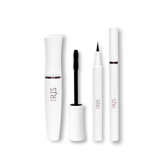 IRIS ALL EYES ON ME | MASCARA & EYELINER | SMUDGE PROOF | EASY APPLICATION | LONG LASTING STAYS UPTO 24 HOURS | VEGAN | CRUELTY FREE | BLACK (COMBO)