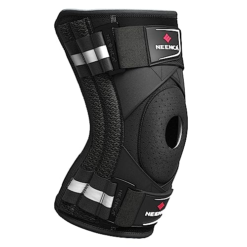NEENCA Professional Knee Brace for Knee Pain, Medical Knee Support with Patented X-Strap Fixing System, Great Support and Stability for Joint Pain, Arthritis, Meniscus Tear, ACL, PCL, Runner, Sports