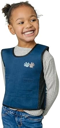 Fun and Function - Blue Weighted Compression Vest for Kids & Adults - Calming Sensory Compression Vest for Kids - Weighted Vest for Sensory Needs - Toddlers, Kids, Teens & Adults Sizing