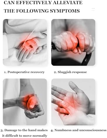 Both Hands Rehabilitation Robot Gloves, 2024 Electric Hand Function Equipment, Stroke Hemiplegia Fingers Recovery Massage Therapy, Finger Robot Rehab Gloves (Left Hand, M)