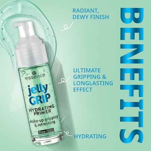 essence | Jelly Grip Hydrating Primer | Hydrates Skin & Grips Makeup for Long Lasting Performance | Vegan & Cruelty Free