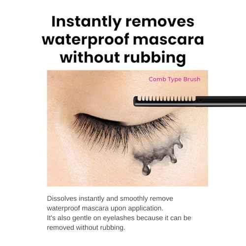 Heroine Make by KissMe Speedy Mascara Remover, Gentle Eye Makeup Remover for Waterproof Mascara, Fast-Acting & Non-Irritating Cleanser, Removes Stubborn Eye Makeup, 0.22 fl Oz