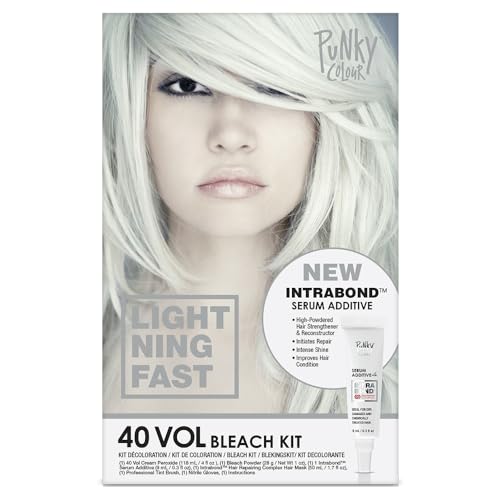 Punky Intrabond¢â 40 Vol Bleach Kit, Fast Bleaching Action for Brighter Hair