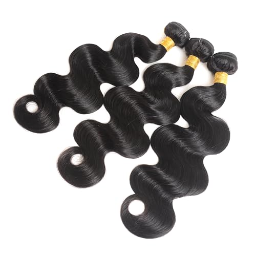 12A Human Hair Bundles Body Wave 100% Unprocessed Brazilian Virgin Hair 3 Bundles Human Hair Extensions Quick Weave Human Hair (20 20 20 Inch)