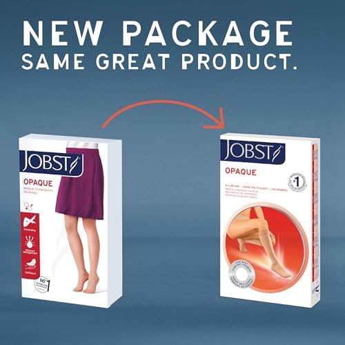 JOBST Opaque SoftFit 15-20 mmHg Closed Toe Knee High Compression Stocking, Honey, Large