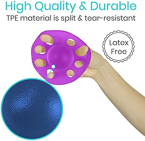 Vive Finger Strengthener Exerciser (3 pack) - Hand Grip Stretcher Rehab, Exercise Kit for Adults, Finger Trainer Resistance, Arthritis & Thumb Therapy, Muscle Recovery, Carpal Tunnel & Guitar Practice