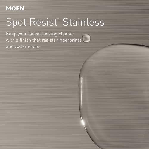 Moen Riley Spot Resist Stainless Hands-Free Touchless Sensor Single Handle Pull Down Kitchen Faucet, 7402EWSRS
