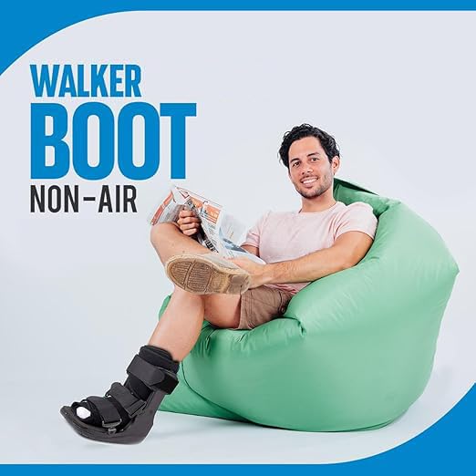 Centec Walker Boot (Non-Air) - Medical Grade Immobilization for Strains, Sprains & Stable Fractures | Breathable Material (Low Top, High Top) (HIGH TOP/XL)