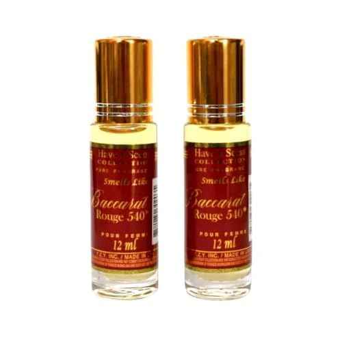 Oil Perfume Baccarat Rouge Parfum 12ml (Pack of 2)