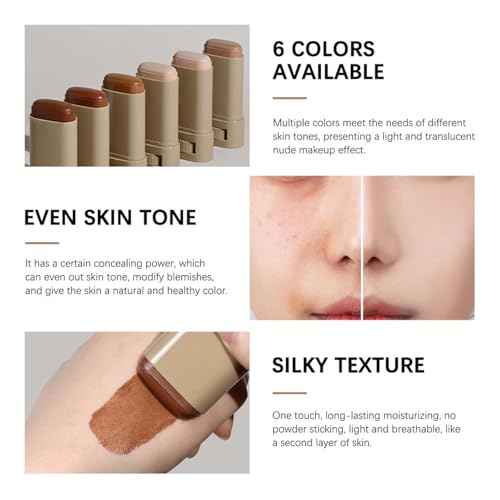 Beauty Balm Serum Boosted Skin Tint, Foundation Stick, Tinted Moisturizer for Face, Full Coverage Foundation, Concealer Stick for Foundation Makeup, Contour Sticks for Face Makeup, Dewy Finish (££0203)