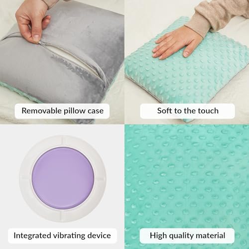 ODOXIA Vibrating Pillow for Autistic Kids | Sensory Pillow for Kids & Adults | Relaxing, Huggable Feeling | Sensory Vibration | Vibrating Items for Autism | 2 AA Batteries Required