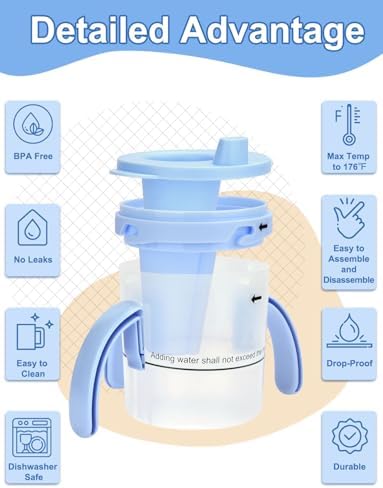 Dysphagia Cups for Adults 5cc 10cc 15cc, Limited Slow Flow Dysphagia Regulating Drinking Cup for Elderly People with Swallowing Disorders, Prevent Choking and Aspiration