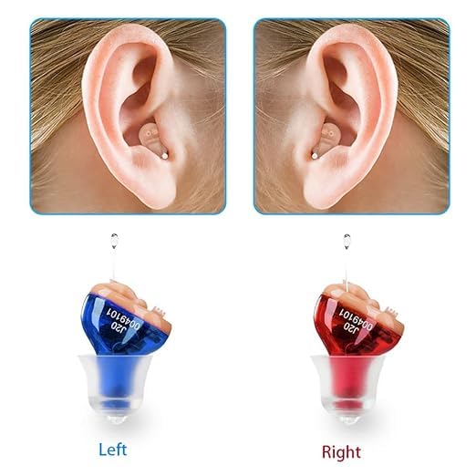 Hearing Amplifier to Aid,Hearing Aids for Seniors Adults Noise-Cancelling,Mini Sound Amplifier, Ear Sound Enhancer, Noise Reduction, Enhanced Speech, Feedback Cancellation(Pair)