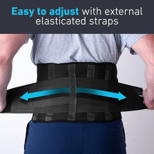Back Brace for Lower Back Pain Women - Back Support for Men, Back Support Belt for Women, Back Brace for Men Lower Back Pain Relief, Back Brace for Work, Medical-Grade Lumbar Support Brace, Black, S