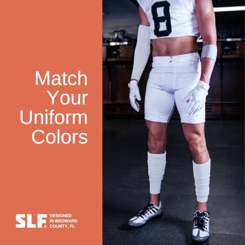 SLEEFS Football Leg Sleeves [1 Pair] - For Adult & Youth - Calf Compression Sleeves for Men and Boys