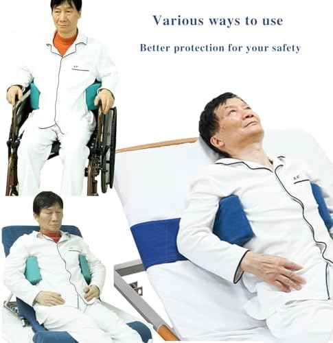 Wheelchair Lateral Support Cushion, Wheelchair Back Support Cushion for Positioning, Lateral Foam Wedge Cushion for The Elderly (Blue)(Waist Rest)