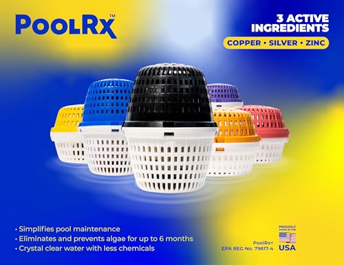 PoolRX+ Pool Unit 7.5k-20k gallons (4-Pack), Blue, (331003)