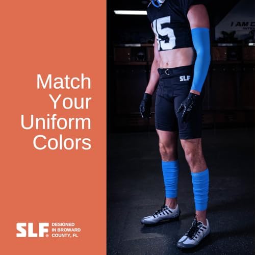 SLEEFS Football Leg Sleeves [1 Pair] - For Adult & Youth - Calf Compression Sleeves for Men and Boys