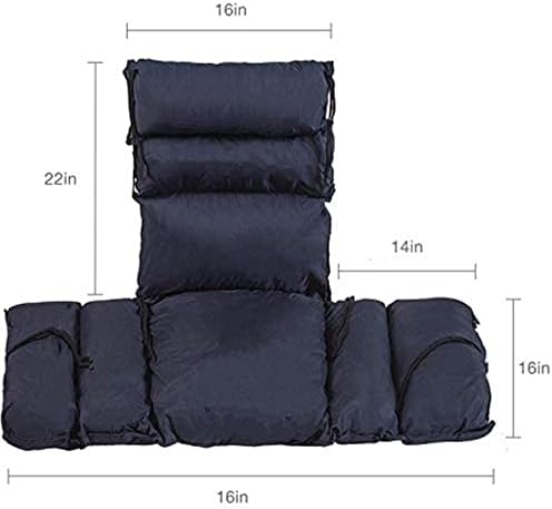 DMI Comfort Wheelchair Cushion & Pad, Wheelchair Seat Cushion, Recliner Cushion & Pillow, Foam, Cushion For Wheelchair Seat, 16 x 22 Inches, Navy