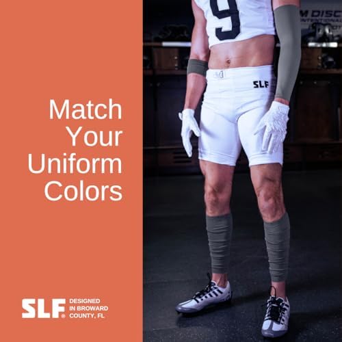 SLEEFS Football Leg Sleeves [1 Pair] - For Adult & Youth - Calf Compression Sleeves for Men and Boys