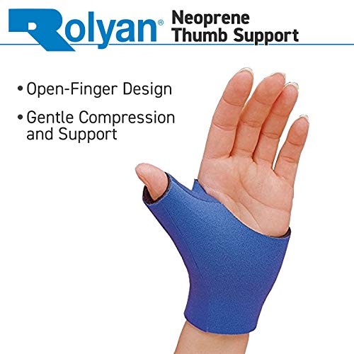 Rolyan Neoprene Wrap On Thumb Support, Wrist Compression Sleeve, Thumb Support, Thumb Brace Maximum Hand Function, Brace Support for Thumb Sprains and Strains from Sports Injuries, Right, X-Large