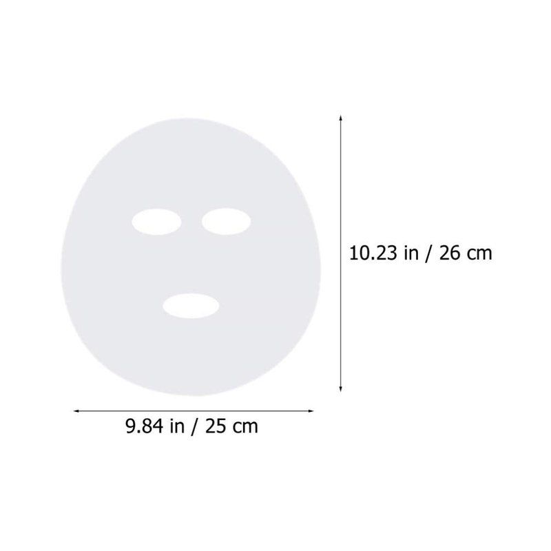 Beaupretty 400Pcs DIY Facial Sheet: Plastic face paper sheet - Precut Plastic Facial Cover for Home and Salon Clear (Pack of 2)