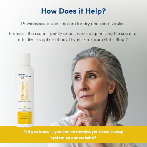 Thymuskin Med Shampoo - Advanced Hair Peptide Shampoo for Hair Growth & Density - Hair Care Solution with Multi-Peptide Formula - Hydrating SShampoo for Scalp Health