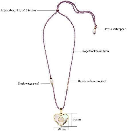 Medical Alert Necklace for Women Shell & Gold-Tone Stainless Steel Emergency ID Tag Pendant Necklace for Girls Custom Engraved Medical Alert Jewelry