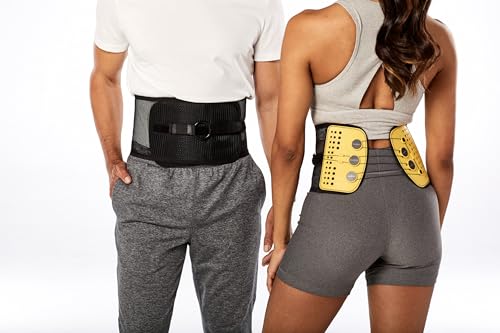Lumbar Support Belt with Compound Pulley System - Made of Lightweight & Breathable Mesh - Instant Relief for Low Back Pain (XX-Large)