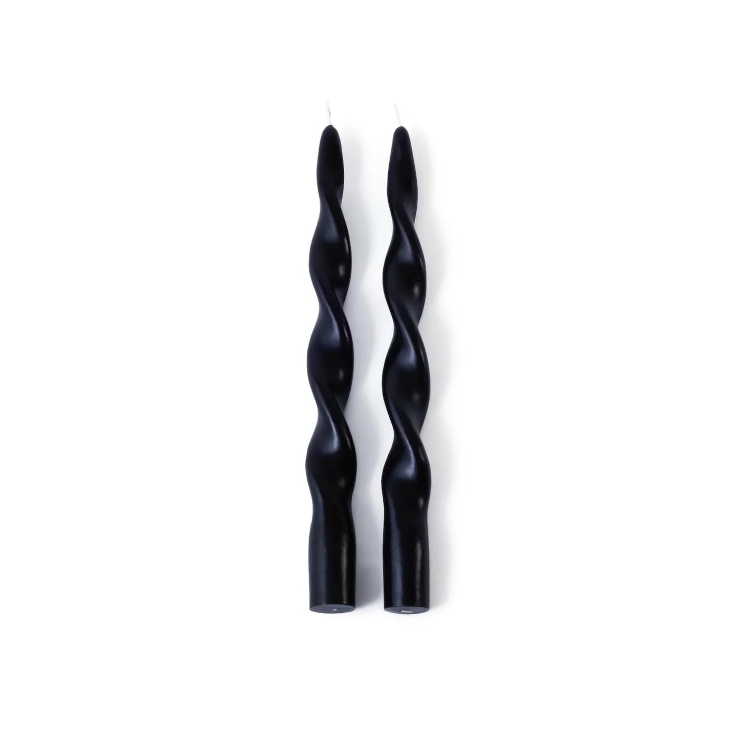 Zodax Lumière Twist Formal Candles 10" Set of 6 (Black)"