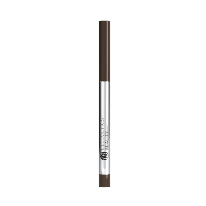 CELLMETICS Long-Wear Cream Eyeliner for Mature Women (Cold Brown (2)) - Water-Resistant, Long-Stay and Mess-Proof Eye Liner - Smudge Proof & Retractable Eyeliner Pencil for Older Women