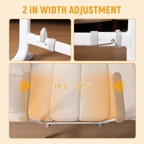 Couch Stand Assist with Handrails, Width and Height Adjustable Stand Assist Aid for Elderly, Up to 400 LBS, Sofa and Chair Lift Assist Devices for Seniors, Disabled and Patients, Brown