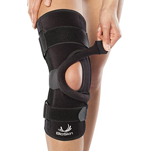 BioSkin Wraparound Patella Stabilizer Knee Brace for Patellofemoral Pain, Patella Tracking Disorders, Dislocation, and Subluxation, Left or Right Kneecap Tracking (S)
