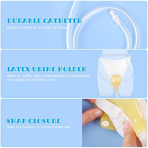 HEALLILY Female Urine Bag Urinal Collector Anti Allergic Medical Liquid Urine Bag Wearable Urinal System for Women Ladies