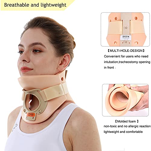 Philadelphia Neck Brace Foam Lightweight Soft Cervical Collar Height 3 1/4 Inch Immobilizer Collar Support Neck Traction Device Neck and Head Braces (Size M)