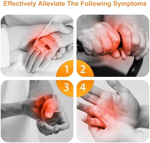 Stroke Hand Rehabilitation Robot Gloves, Strokes Therapy Equipment for Adults, Fingers Strength Training Device for Hemiplegia, Robotic Glove Rehab Stroke Patients (Right M)