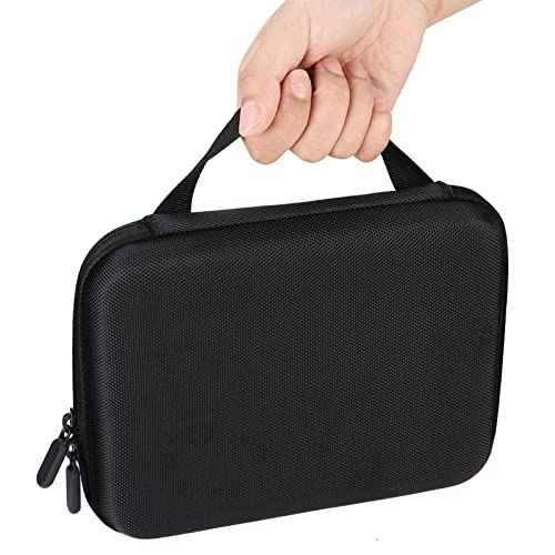 OUKENS 63 Slots Essential Oil Carrying Case, 1-3ml Hard EVA Shell Essential Oils Storage Organizer Bag with Foam Insert, Portable Peptide Case & Vial Holder for Aromatherapy, Travel, Home (Black)