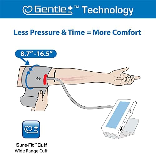 Microlife Series 800 Smart Upper Arm Blood Pressure Monitor for 2 Users, Wide Range Cuff Fits Standard to Large Adult Arms, Bluetooth Connect to Health App (iOS and Android Compatible)