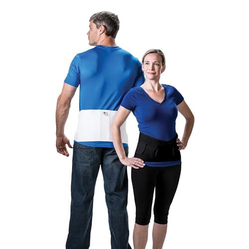 Core Products Corfit LS Lumbar Support Adjustable Back Brace for Pain Relief, Men/Women - White, XSmall