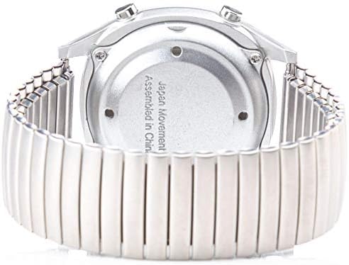 English Talking Watch with Large Numbers and Expandable Strap, self-Setting for Visually impaired, Blind or Elder People (American Accent)