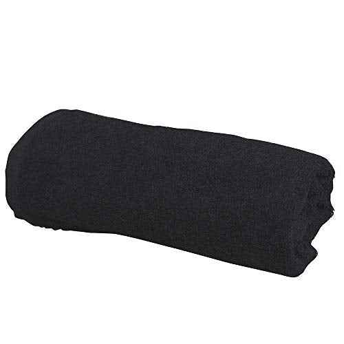 ForPro Professional Collection Premium Bleach Tough Salon Towels, Black, 100% Cotton, Bleach-Proof Towels, Stain Resistant, 16" W x 27" L, 24-Count