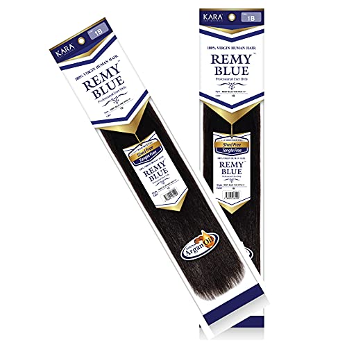 New Remy Yaky-Remy Blue 100% VIRGIN Human Hair Weave- Shed Free&Tangle Free (#1, 16¡± packs of 2)