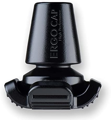 Ergocap® High Performance Crutch Rubber Tip - Rubber Replacement Foot Pad for Walking Canes - Stable Four Point, Engineered to Mimic The Joint Articulation of The Foot/Ankle (Universal-1 Crutch Tip)