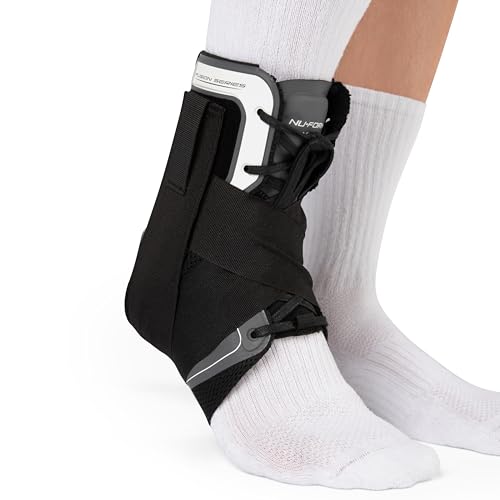 Nu-Form Ankle Brace - Premium, Low Profile Ankle Stabilizer and Ankle Compression Brace - Breathable Ankle Brace for Sports, Ankle Sprains, Injury Recovery Support, & More (Medium)